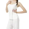 5166-1 Givì Lulù Pyjamaset Daffy White Rib (Ecru) - Givì Lulù - Broomium