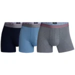 CR7 Boxershort 3-Pack - Grijs, Marine & Lichtblauw in Biokatoen