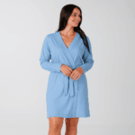 Dames Kamerjas – Blauw met Zijzakken