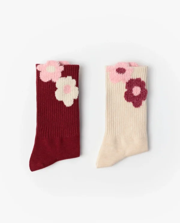 ADM-21067-1 Admas Classic Dots & Flowers Sokken voor Dames