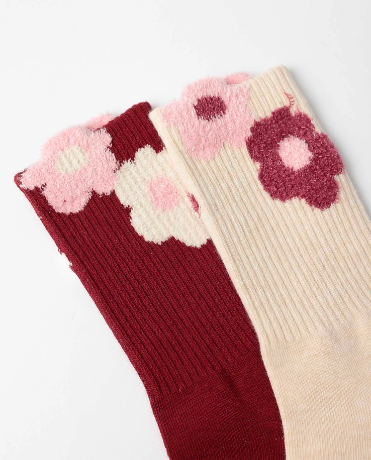 Admas Classic Dots & Flowers Sokken voor Dames - Admas - Broomium