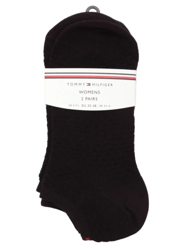 Tommy Hilfiger Damessokken 2-Pack Zwart