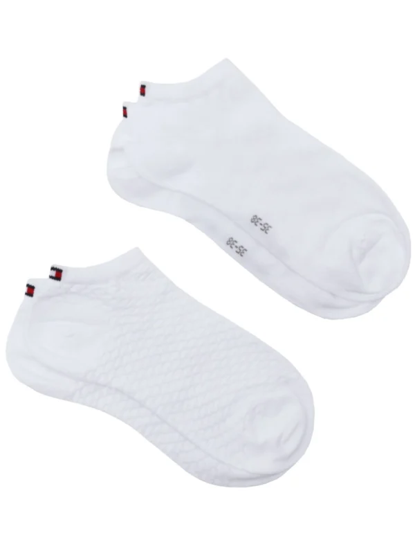 701227564-3 Tommy Hilfiger Damessokken 2-Pack Wit