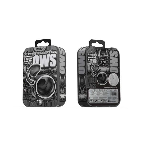 18356-1 OWS Bluetooth Sportkoptelefoon – Open-Ear – Ijzeren Beschermcase – Sport