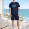 8730-41-2614 CR7 Heren Korte Pyjama Set (Navy)