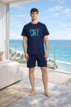 CR7 Heren Korte Pyjama Set (Navy)