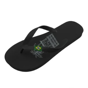 CH62-Z. Chiringuito 'Graphic' Brazil Slippers – Dames & Juniors - Zwart - Broomium