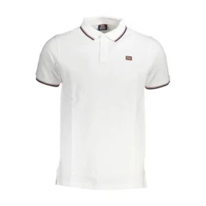 Norway 1963 Heren Poloshirt – Piqué Contrast - Wit
