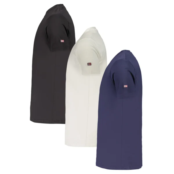 866000-NWZ-2 Norway 1963 Heren T-Shirt (3-Pack) – Regular Fit - Navy-Wit-Zwart