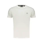 Baci & Abbracci Heren T-shirt - Korte Mouwen - Casual Katoen Shirt - Wit