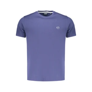 Baci & Abbracci Heren T-shirt - Korte Mouwen - Casual Katoen Shirt - Indigo - Broomium