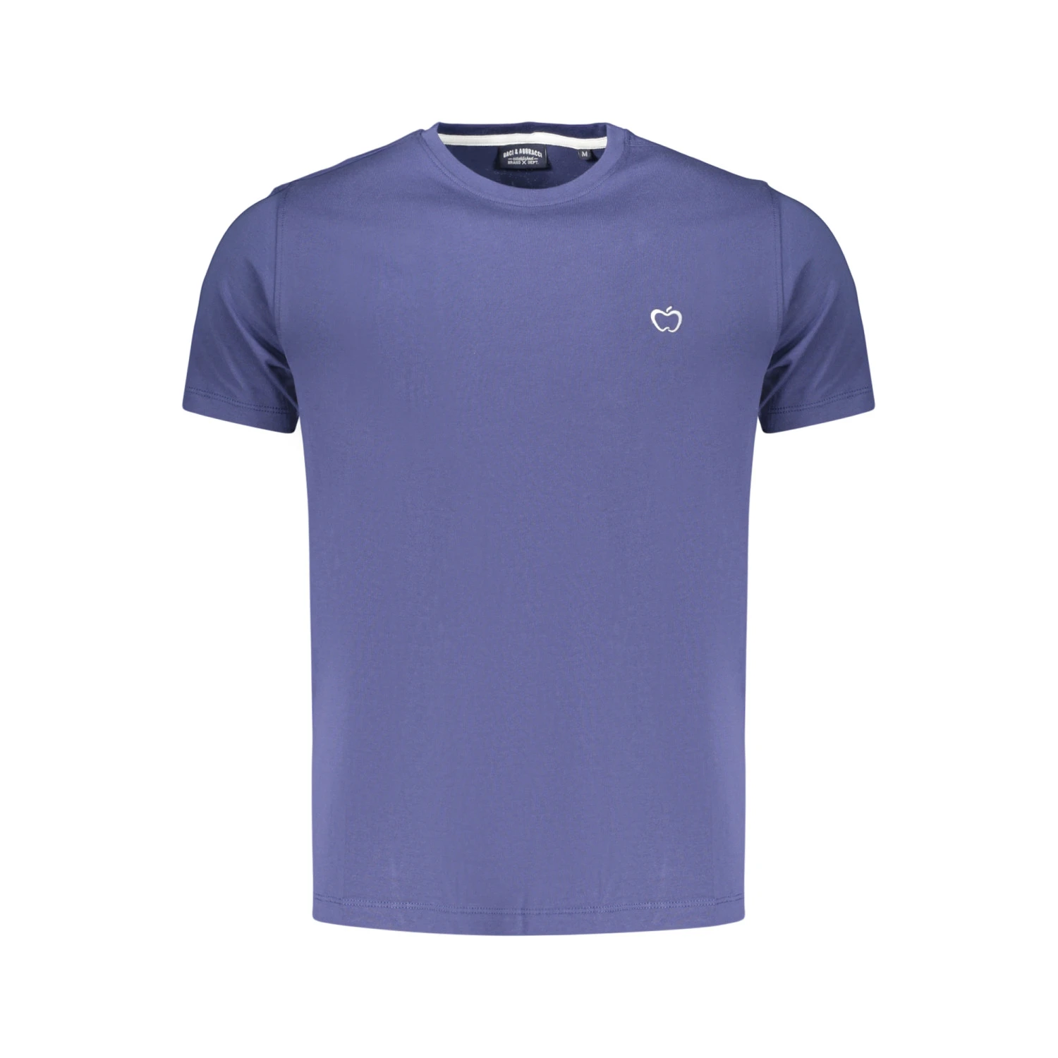 Baci & Abbracci Heren T-shirt - Korte Mouwen - Casual Katoen Shirt - Indigo - Broomium