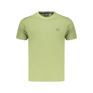 Baci & Abbracci Heren T-shirt - Korte Mouwen - Casual Katoen Shirt - Mintgroen - Broomium