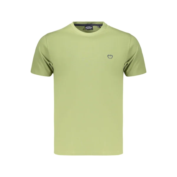 Baci & Abbracci Heren T-shirt - Korte Mouwen - Casual Katoen Shirt - Mintgroen - Broomium