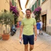 Baci & Abbracci Katoenen Heren T-Shirt -Muntgroen