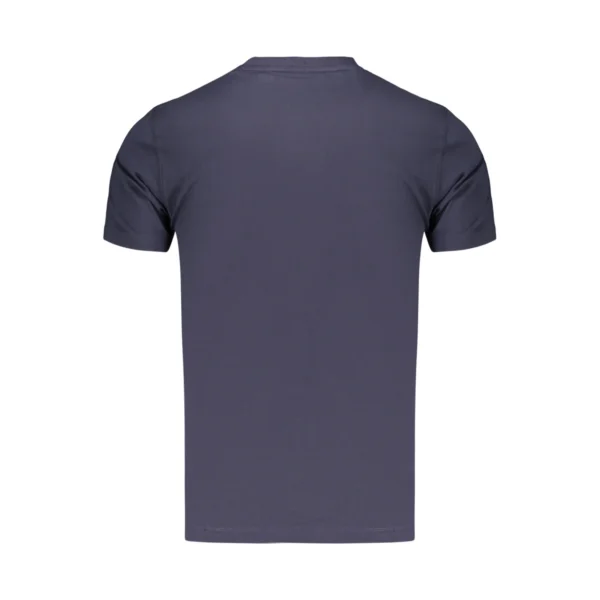 BAM3381-NAVY-2 Baci & Abbracci Heren T-shirt - Korte Mouwen - Casual Katoen Shirt - Blauw - Broomium