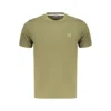 Baci & Abbracci Heren T-shirt - Korte Mouwen - Casual Katoen Shirt - Olijfgroen - Broomium