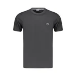 Baci & Abbracci Heren T-shirt - Korte Mouwen - Casual Katoen Shirt - Zwart