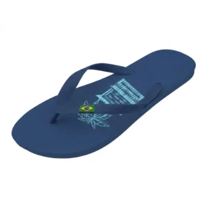 CH62-BL Chiringuito 'Graphic' Brazil Slippers – Dames & Juniors - Blauw & Lichtblauw - Broomium