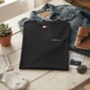 DW0DW23479 Tommy Hilfiger Dames T-shirt - Korte Mouwen - Casual Shirt Katoen - Zwart - Broomium