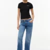 DW0DW23479-5 Tommy Hilfiger Dames T-shirt - Korte Mouwen - Casual Shirt Katoen - Zwart - Broomium