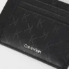 Calvin Klein Monogram Pasjeshouder - Luxe Heren Kaarthouder - Zwart Leder - Broomium