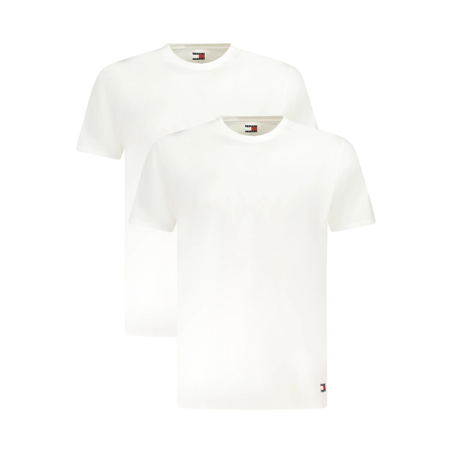 Tommy Hilfiger Premium Unisex T-Shirts - 2-Pack - Korte Mouwen - Wit - Broomium