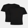 Tommy Hilfiger Premium Unisex T-Shirts - 2-Pack - Korte Mouwen - Zwart - Broomium