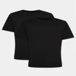Tommy Hilfiger Premium Unisex T-Shirts - 2-Pack - Korte Mouwen - Zwart