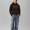 Calvin Klein Jeans Varsity Serif Hoodie Heren - Zwart