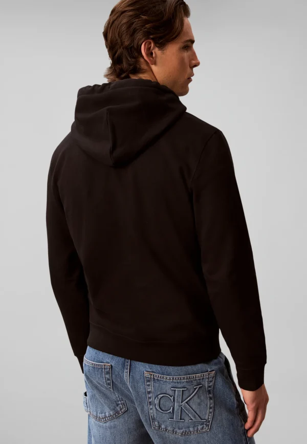 Calvin Klein Jeans Varsity Serif Hoodie Heren - Zwart