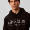 Calvin Klein Jeans Varsity Serif Hoodie Heren - Zwart