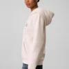 Calvin Klein Jeans Varsity Serif Hoodie - Tofu (Beige)