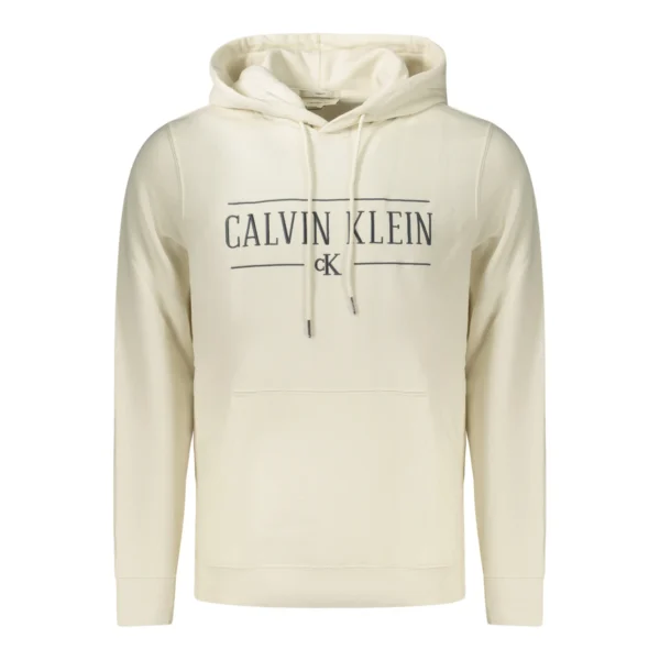 Calvin Klein Jeans Varsity Serif Hoodie - Tofu (Beige)