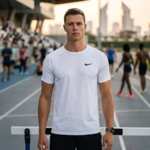 Nike Dri-Fit Heren T-Shirt Korte Mouwen - Wit