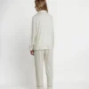 Admas Pearl Dames Pyjama Open Lange Mouw – Cava